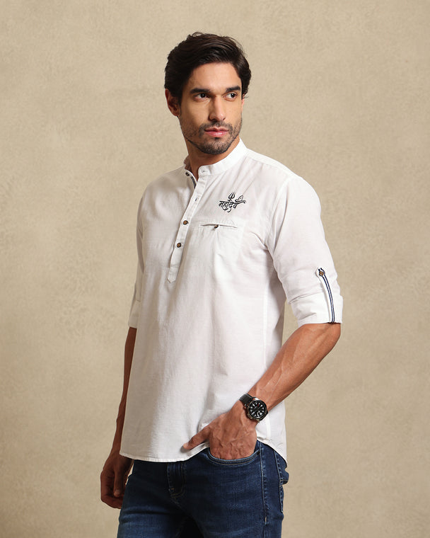 Mahadev Shivling Signature Kurta