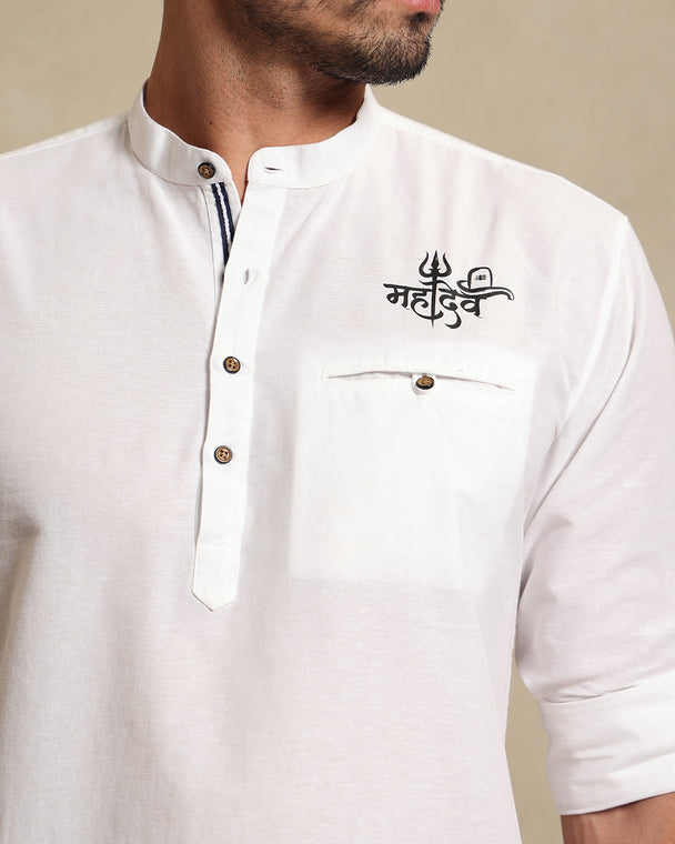 Mahadev Shivling Signature Kurta