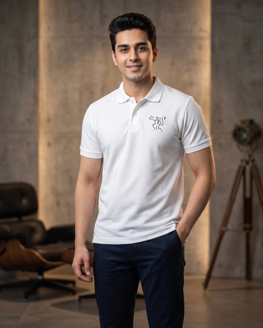 Flying Hanumanji Polo T-shirt