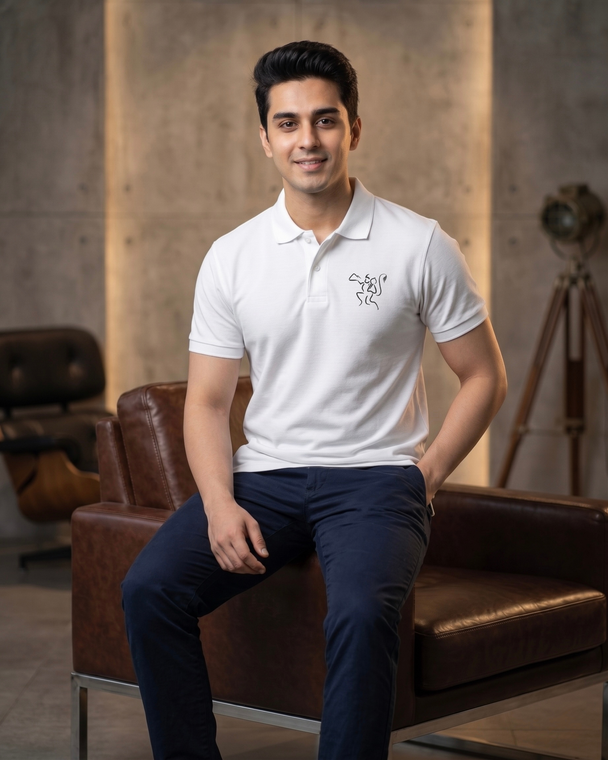 Flying Hanumanji Polo T-shirt
