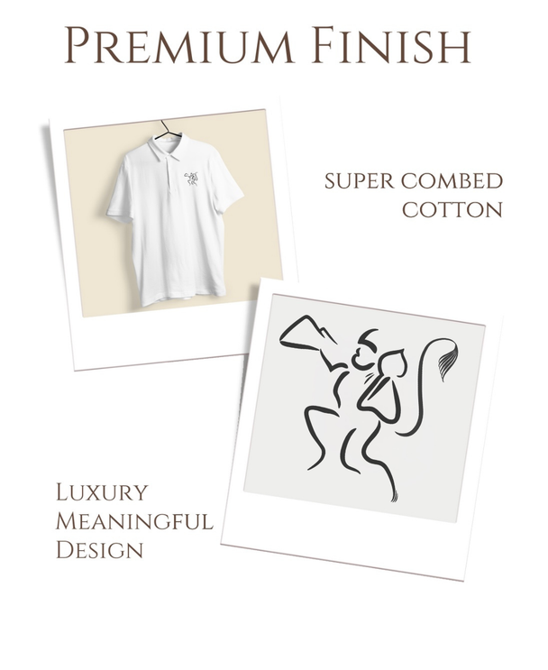 Flying Hanumanji Polo T-shirt