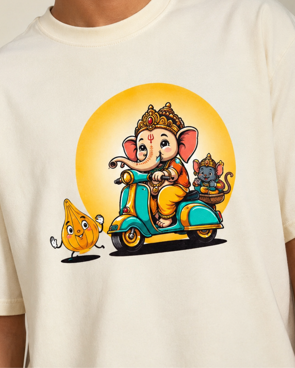 Bal Ganesh Hanuman T-shirt (Mangalmurti Edition)