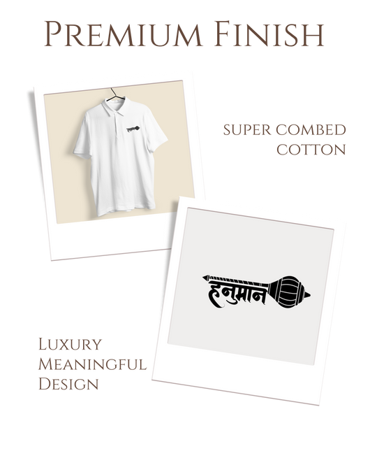 Hanumanji Gada Polo T-shirt