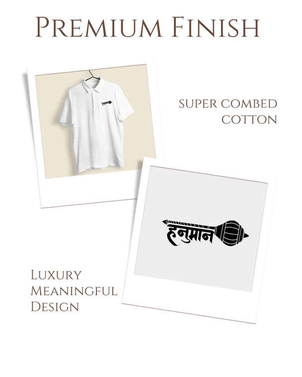 Hanumanji Gada Polo T-shirt