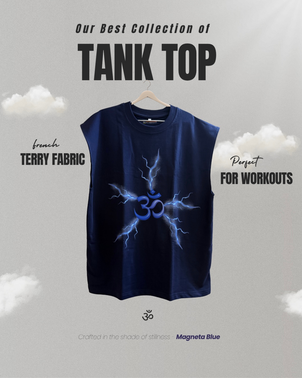 Om Oversized Tank Top | Signature French Terry