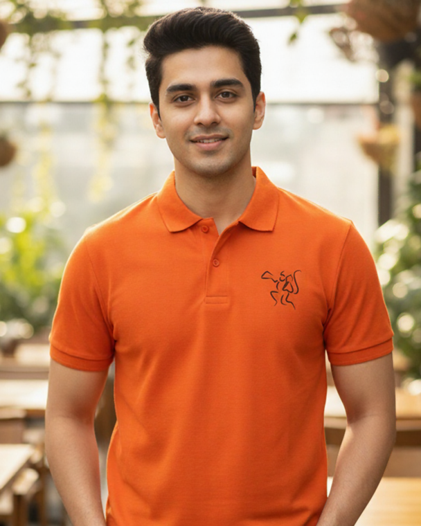 Flying Hanumanji Polo T-shirt