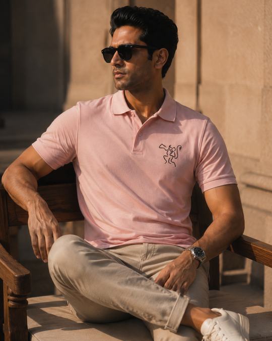 Flying Hanumanji Polo T-shirt