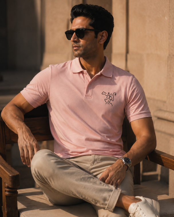 Flying Hanumanji Polo T-shirt