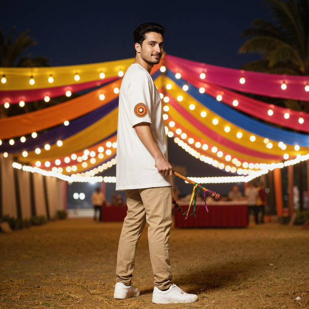 Garba Night Oversized T-shirt